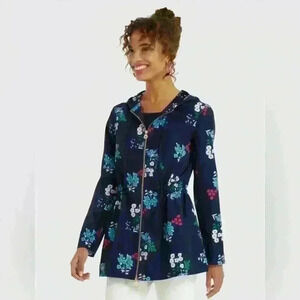 Draper James Floral hooded coat